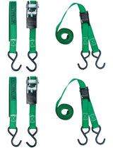 900-lb Ratchet/Cambuckle Tie-Down Straps, Non-Padded, 1-in x 10-ft, 4-pk X4X8 - product image 4