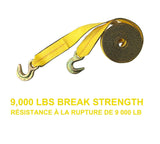 9,000-lb Tow Strap with Rust-Resistant Hooks, 2-in x 20-ft D1C1 - product image 3