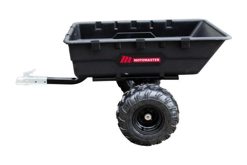 Poly Bed Utility Trailer Cart with Steel Frame, Black, 1100-lb Z1A7
