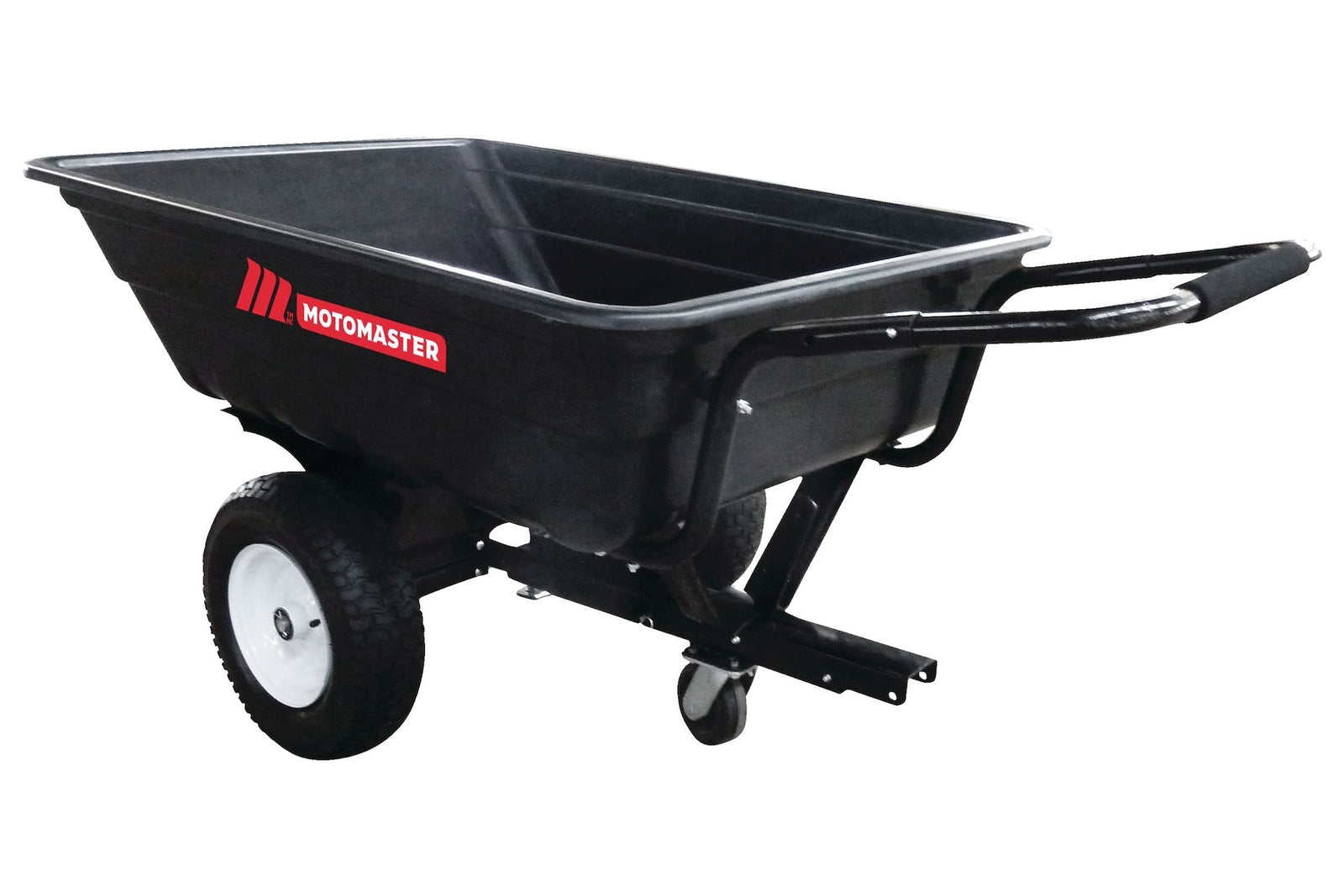 Poly Bed Utility Trailer Cart with Steel Frame, Black, 500-lb C5Q7 - product image 1