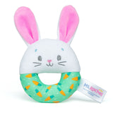 Rachel, Hop Little Bunnies Soft Rattle Toy, Baby Teething Toys with Plush Bunny Cover, Toddler Toys L3L3 - product image 1
