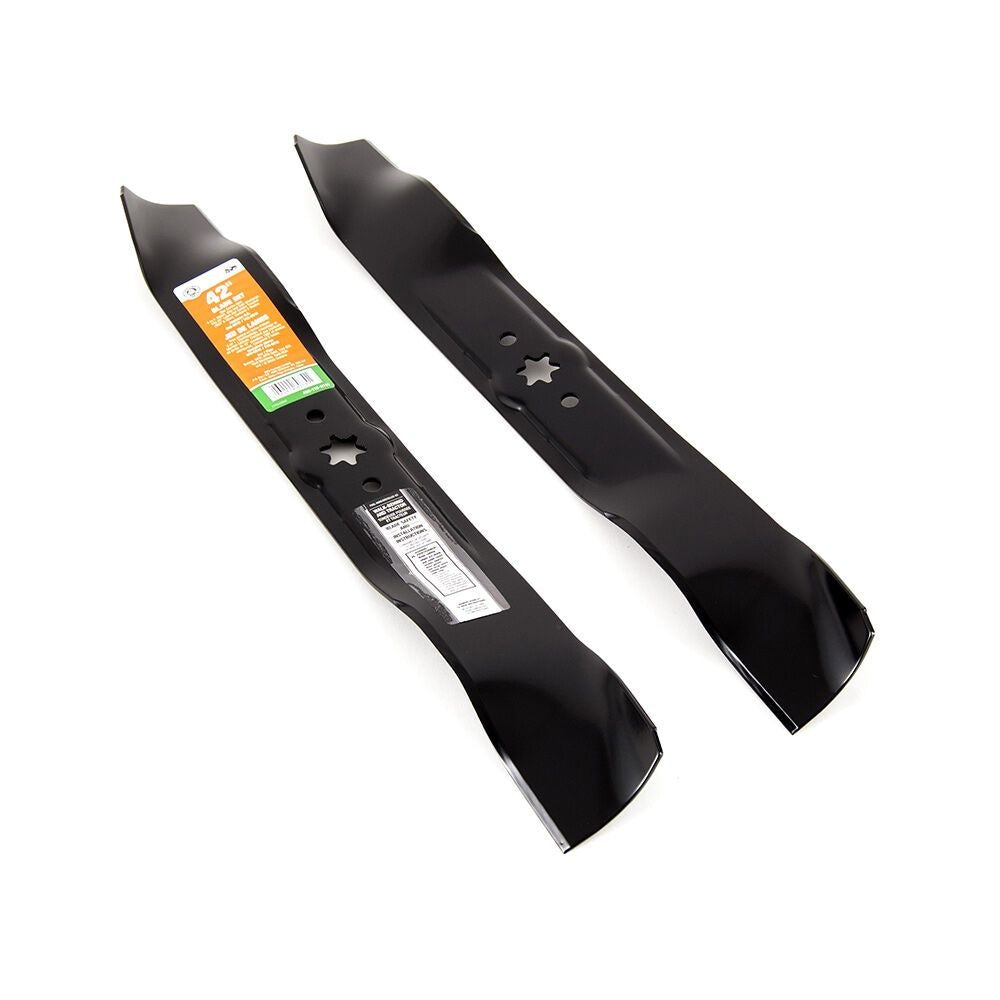3-in-1, 2-Blade Replacement Set for 42-in Lawn Tractor Cutting Decks, Black X8H8 - product image 2