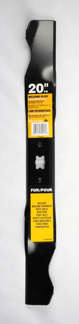 Mulching Lawn Mower Replacement Blade with Star Center Hole, 20-in, Black M0M5 - product image 1