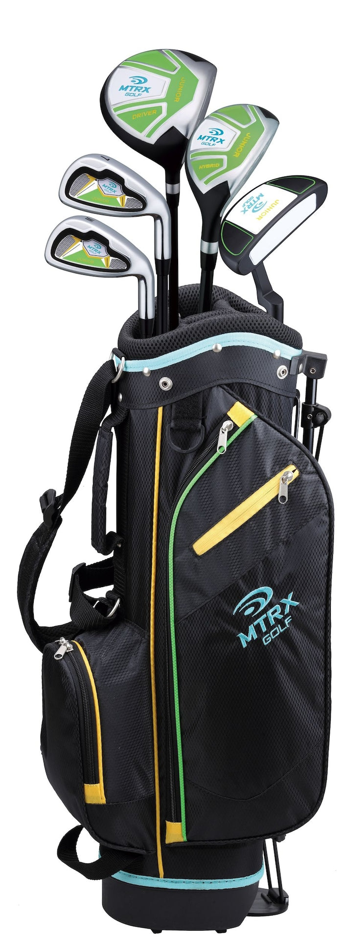Junior Kids' Golf Club Set with Gold Stand Bag, Ages 5-8 V9H7 - product image 1
