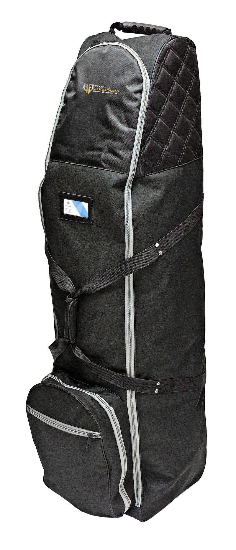 Premium Travel Golf Bag Cover with Quilted Protection & Extra Storage, Black J0R2