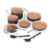 Extended Life Essential Ceramic Cookware Set, 12-pc, Dark Grey G9U6 - product image 3
