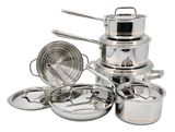 5-Ply Copper Core Stainless Steel Cookware Set, Oven Safe, 12-pc C3F7 - product image 2