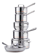 5-Ply Copper Core Stainless Steel Cookware Set, Oven Safe, 12-pc C3F7 - product image 3