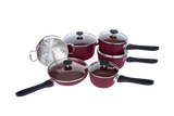 Classic Cookware Set, Non-Stick, Maroon, 11-pc R6M6 - product image 3