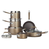 Classic Cookware Set, Non-Stick, PFOA-Free, Oven Safe, Champagne Bronze, 12-pc H0M7 - product image 4