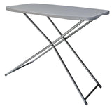 Height Adjustable Plastic & Metal Portable Folding Activity Table, Indoor/Outdoor, White H9T1 - product image 1