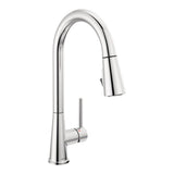 Precept Single Lever Pull Down Kitchen Faucet with POWERinse, Chrome Y4R0 - product image 1