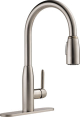 Tunbridge Single Handle High Arc Pull Down Kitchen Faucet, Stainless Steel F3X8 - product image 1