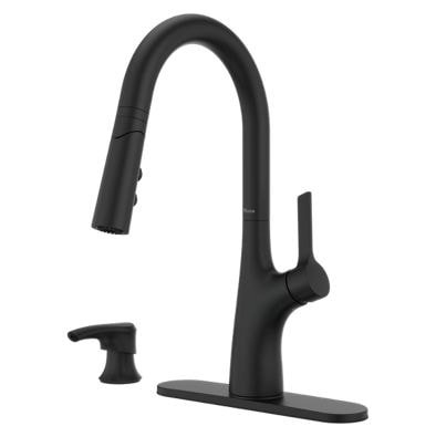 Ceylon Pull-Down Kitchen Faucet, Matte Black U6R2