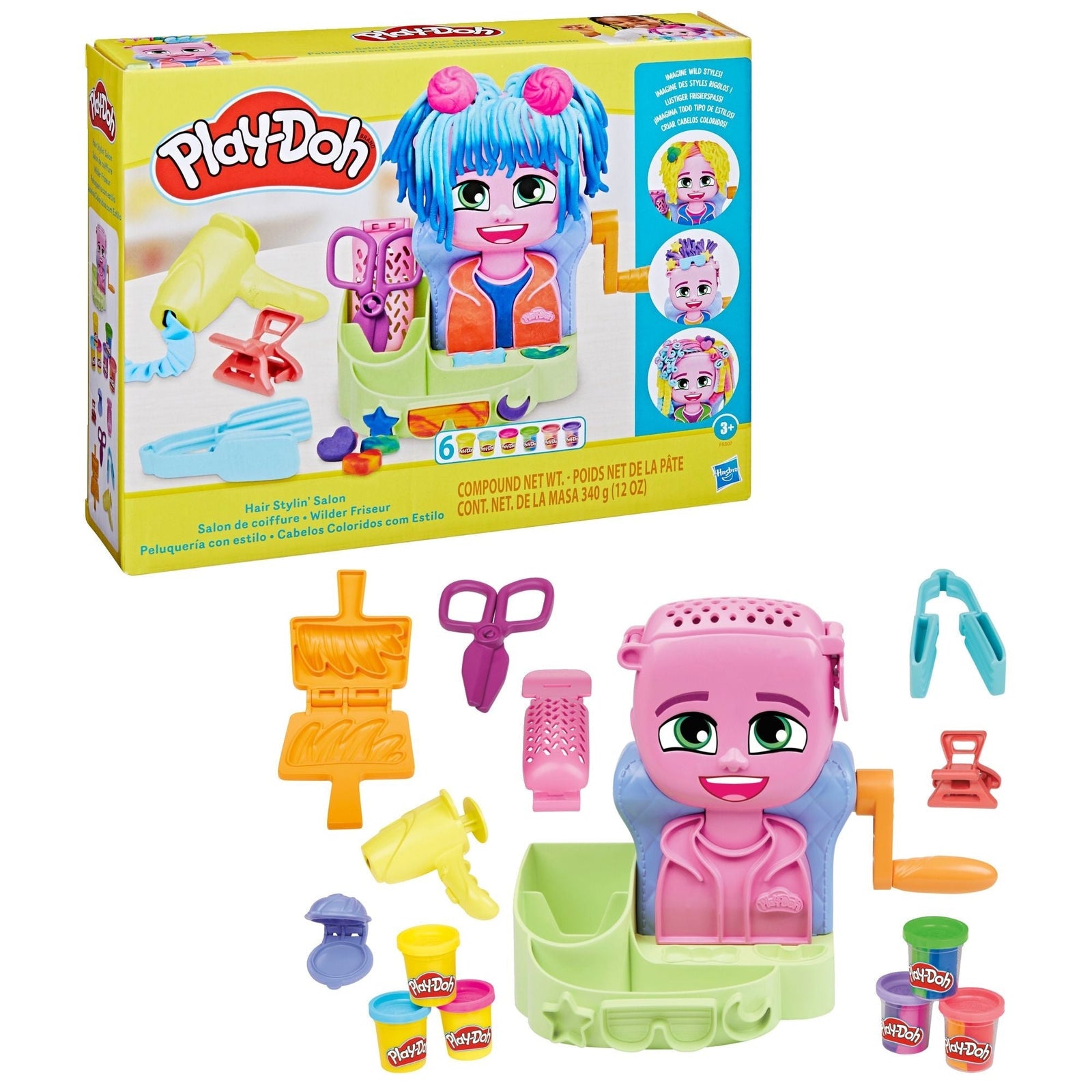 Hair Stylin' Dual Colour Salon Playset, Ages 3+ E6C1 - product image 1