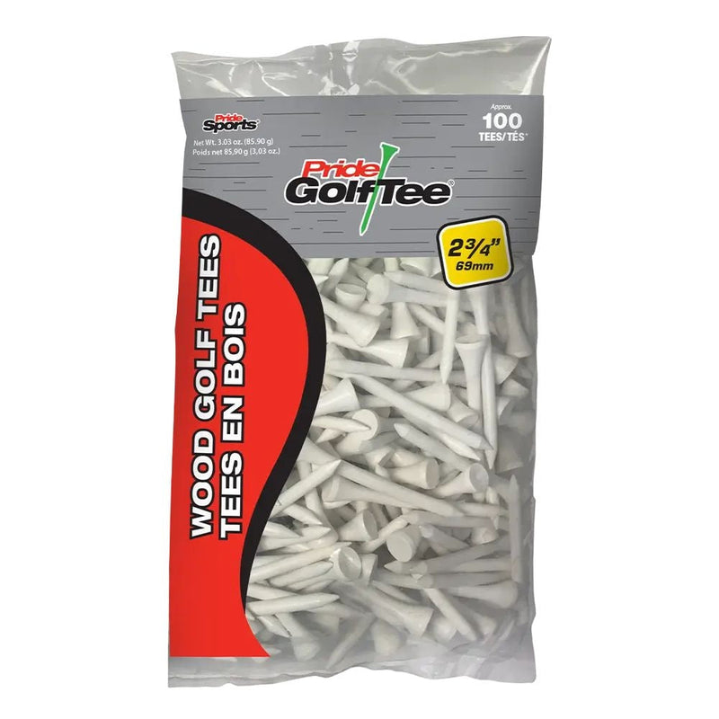 Biodegradable Hardwood Golf Tee, 2-3/4-in, 50-pk, White Z2R1