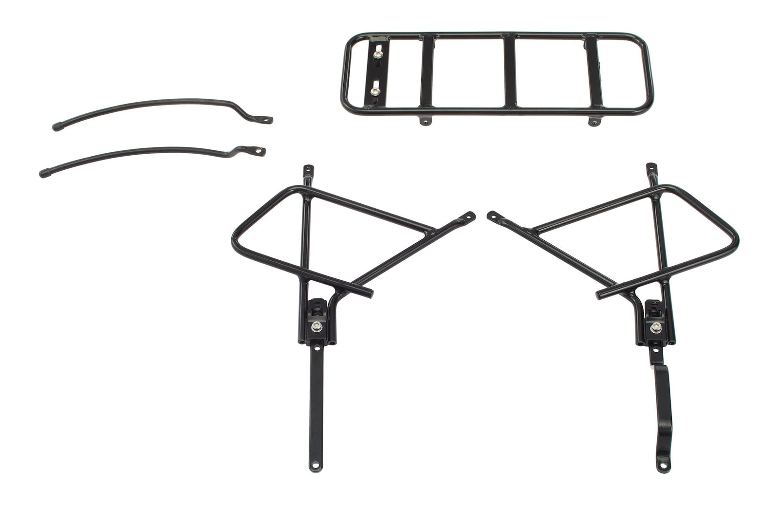 Adjustable Rear Bike Rack, Lightweight, Aluminum, Black Q2U1 - product image 1