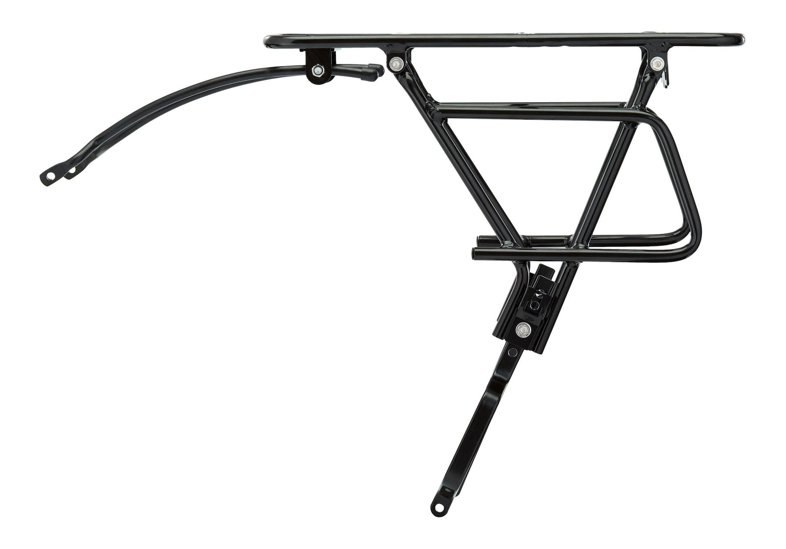 Adjustable Rear Bike Rack, Lightweight, Aluminum, Black Q2U1 - product image 2