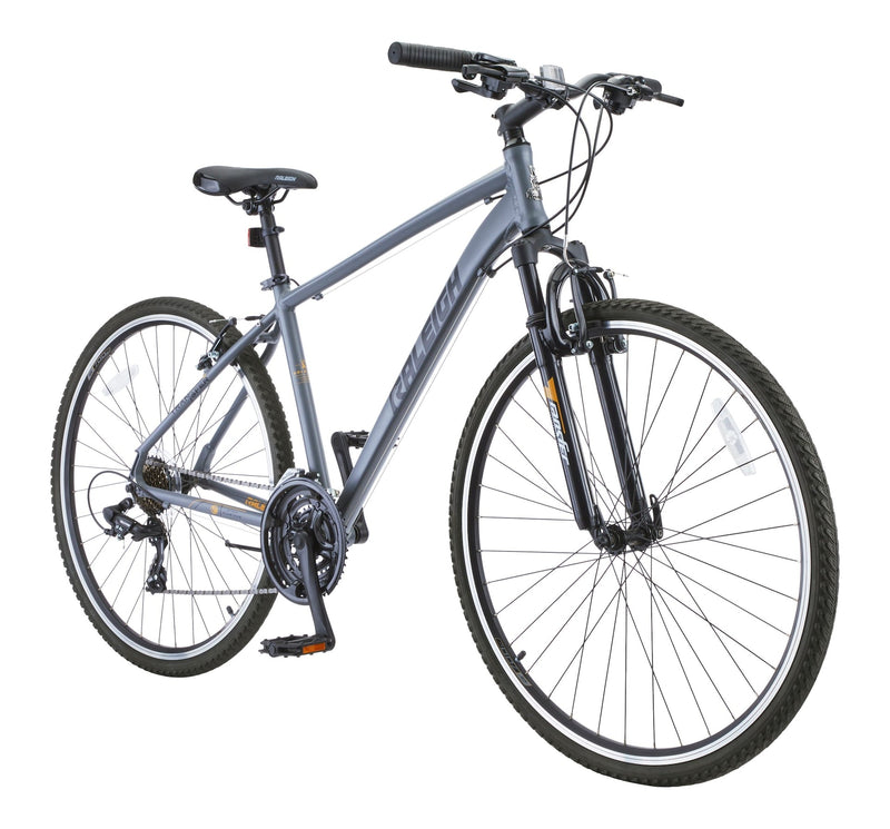 Route Hybrid Bike with Alloy V-brakes, 700C, 21-Speed, Grey P0C0