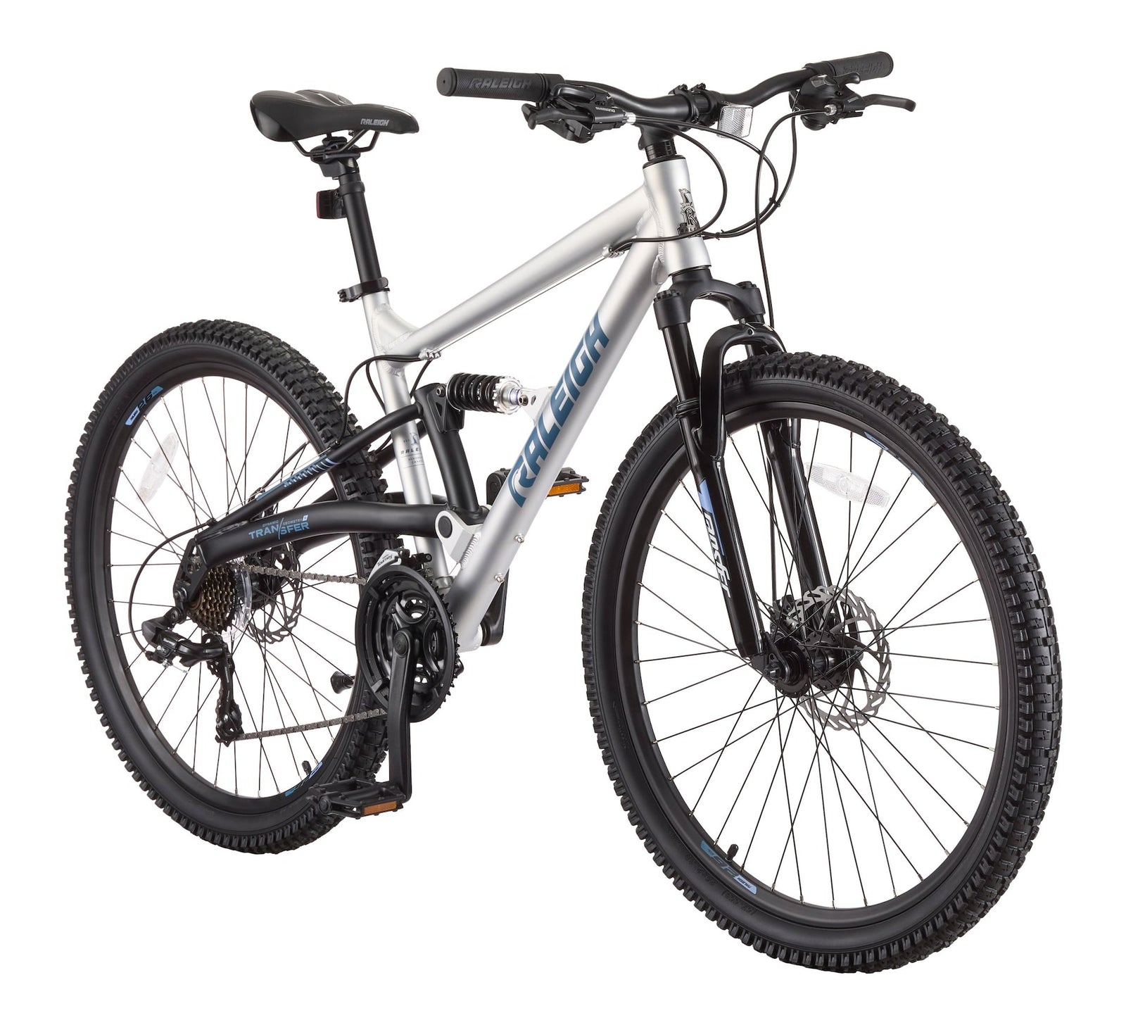 Tracker DS Mountain Bike with 21-Speed Shimano Shifting System, Silver F9O5 - product image 1