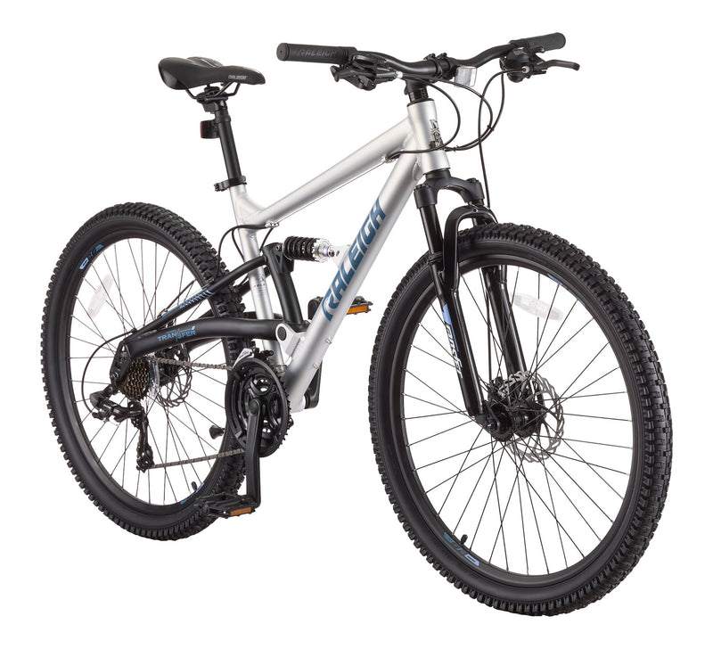 Tracker DS Mountain Bike with 21-Speed Shimano Shifting System, Silver Q1U5
