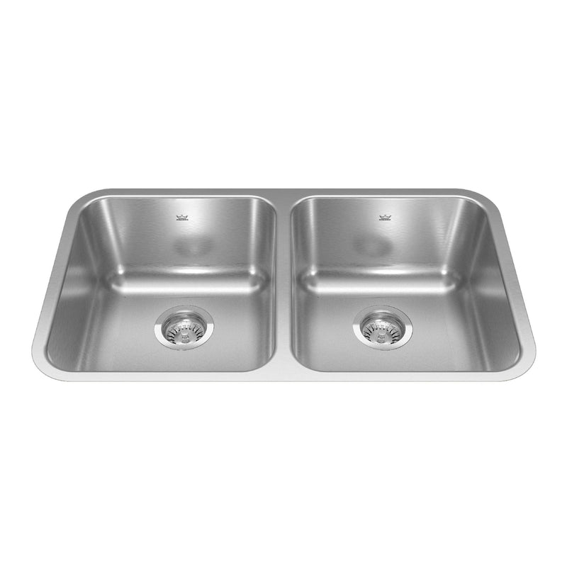 FB Double Stainless Steel Sink, 30.88x17.75-in A9C2