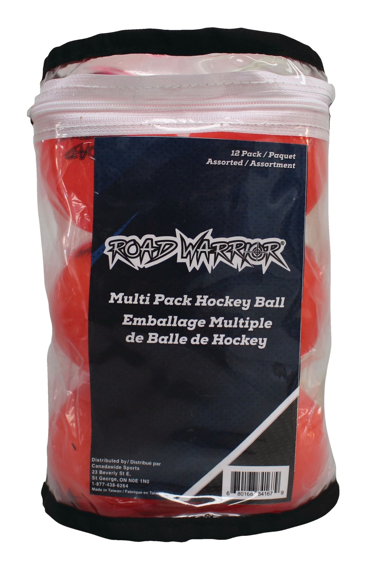 Warrior Street Hockey Balls, Assorted Colours, 12-pk U8S2 - product image 1