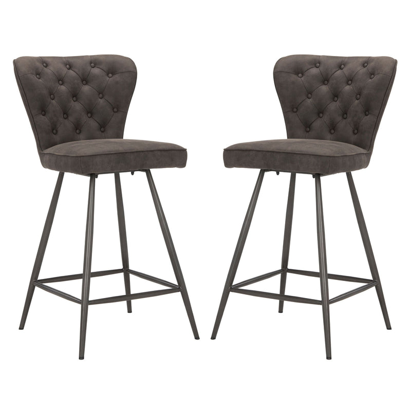Ashby Counter Stool, Set of 2, Grey R6X8