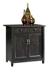 Edge Water 2-Door Storage Cabinet With Adjustable Shelf, Estate Black Finish N0O7 - product image 1