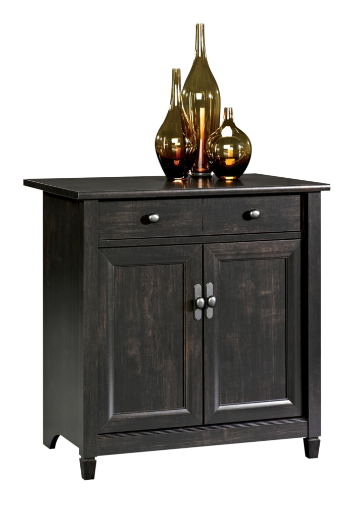 Edge Water 2-Door Storage Cabinet With Adjustable Shelf, Estate Black Finish N0O7 - product image 1