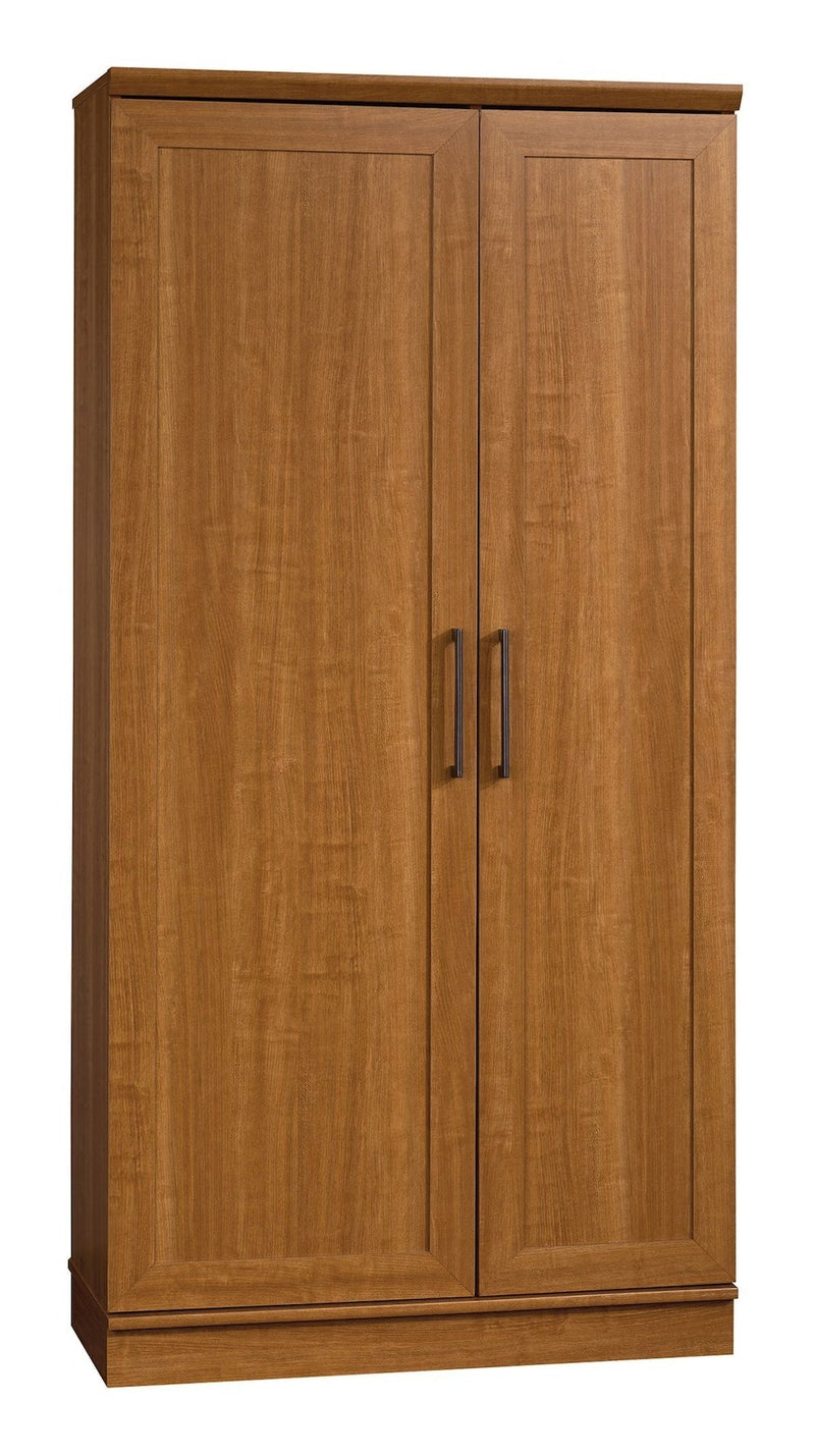 Homeplus 2-Door Storage Cabinet/Pantry with Adjustable Shelves, Sienna Oak Finish T6P0