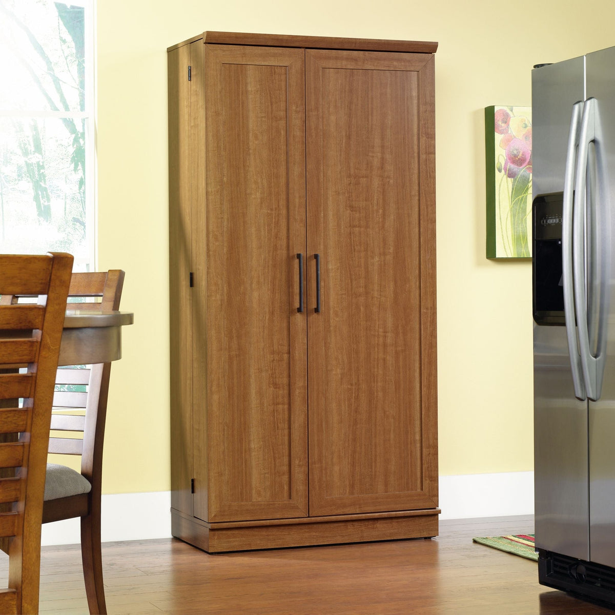 Homeplus 2-Door Storage Cabinet/Pantry with Adjustable Shelves, Sienna Oak Finish T6P0 - product image 3
