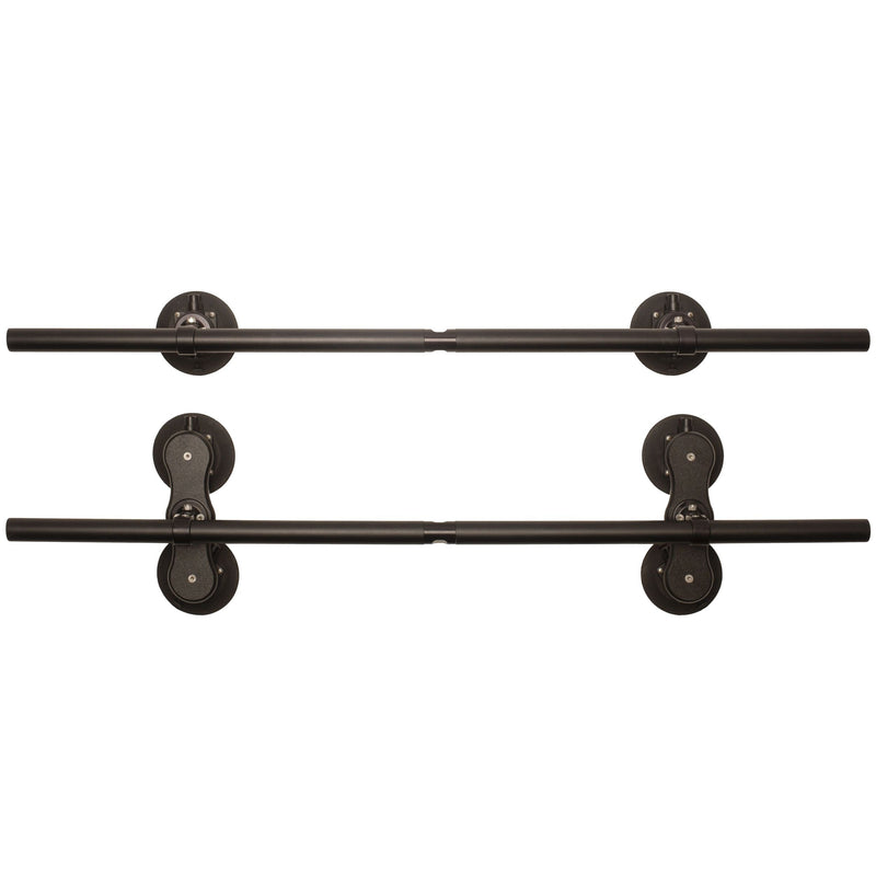 Monkey Bars Aluminum Roof Cross-Bar System, Powder Coated Black, 60-in Z2H6