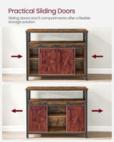 Home Brown Buff Sideboard Storage with Sliding Doors X3A0 - product image 8
