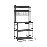Home Charcoal Grey Baker's Rack with 4 AC Outlets S5Y5 - product image 1