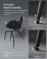 Home Mid-Century Modern Black Dining Chairs Set, 2-pk W7H5 - product image 3