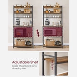 Home Rustic Brown Baker's Rack with Charging Station L8R2 - product image 4