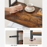 Home Rustic Brown Baker's Rack with Charging Station L8R2 - product image 7