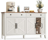 Home Rustic White/Honey Brown Buffet Cabinet X2A5 - product image 1