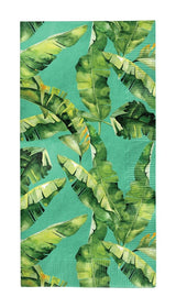 Palm Spring Rectangle Paper Disposable Guest Towel Napkins, Green, 8-in, 20-pk, 3-ply, for Summer Party H0W3 - product image 1
