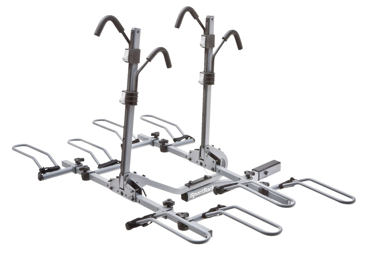 SR2902LR Crest Deluxe 4-Bike Lock & Tilt Platform Hitch Mount Bike Rack, Fits 2-in Receiver, Granite Grey J1B5 - product image 1