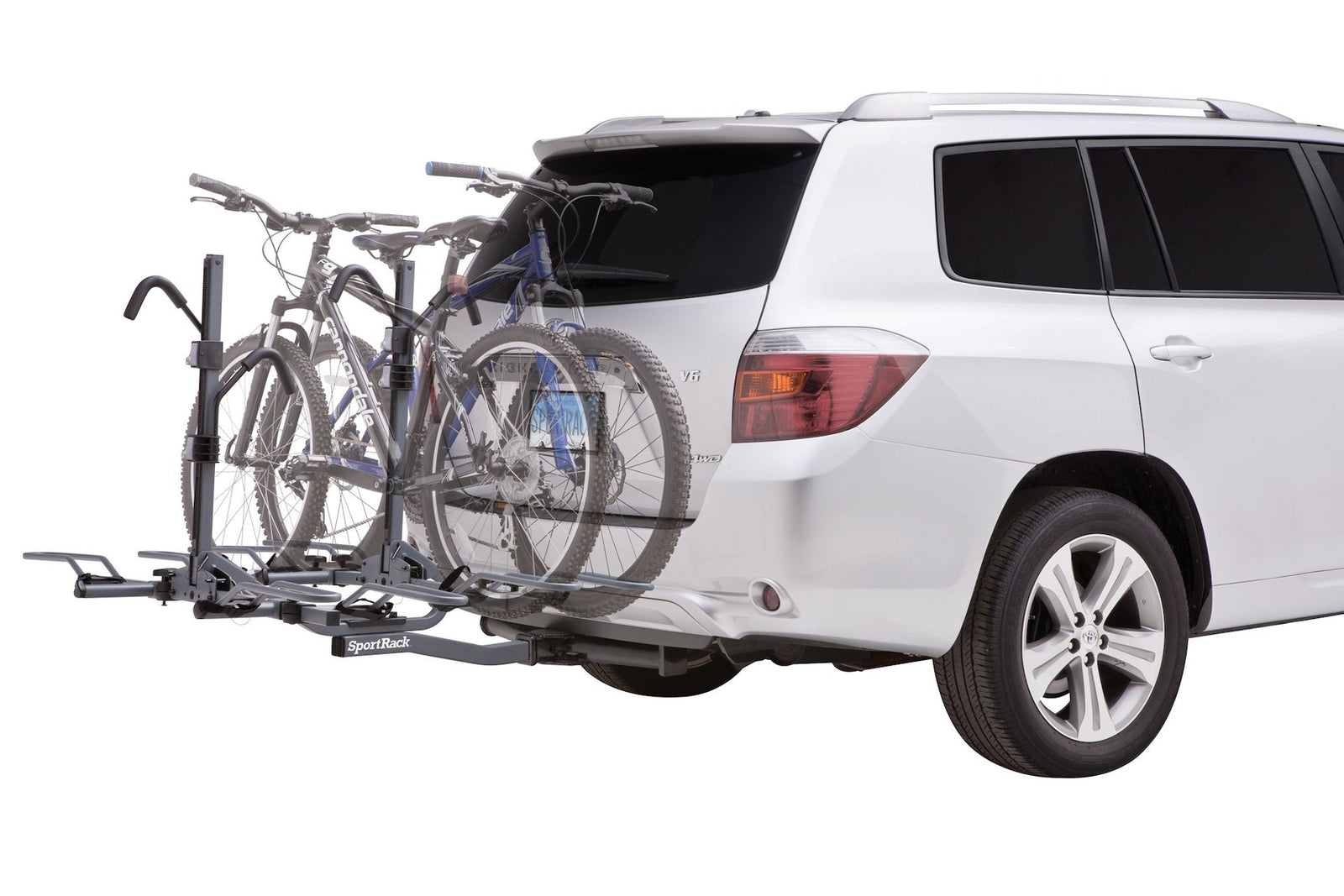 SR2902LR Crest Deluxe 4-Bike Lock & Tilt Platform Hitch Mount Bike Rack, Fits 2-in Receiver, Granite Grey J1B5 - product image 2