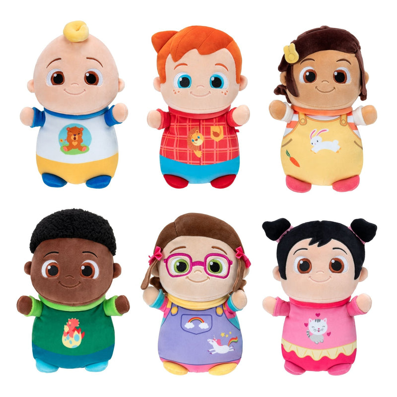 HugMees CoComelon Baby JJ Plush Doll, 10-inch Soft Plush Toy H2X0