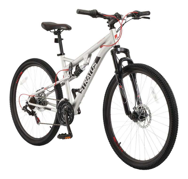 Parallax Dual-Suspension Mountain Bike, 27.5-in Wheel, Silver K5O0