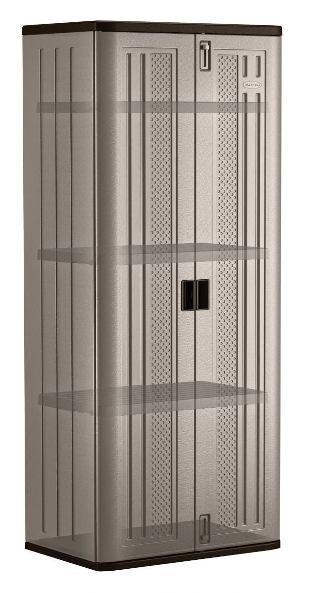 19 cu-ft Tall 3-Shelf Resin Storage Cabinet W2V4 - product image 2