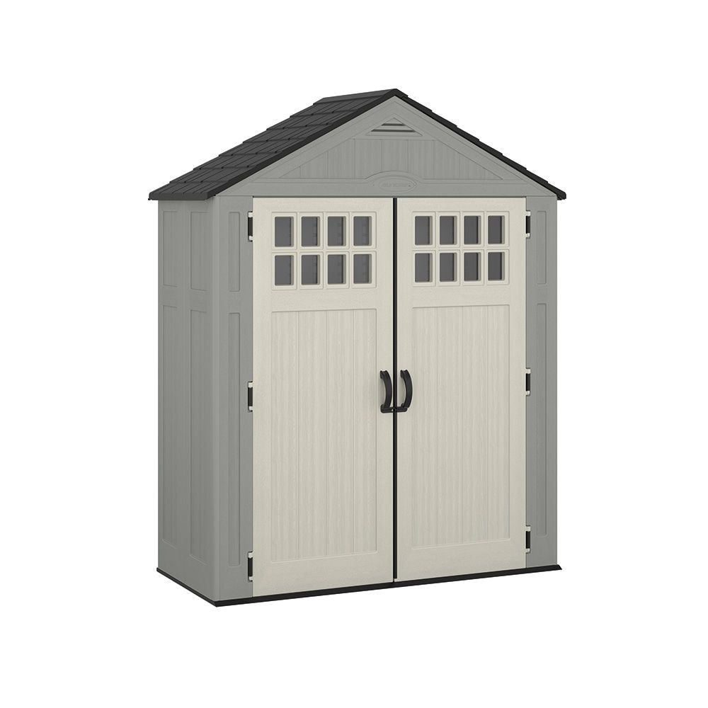 Everett 6x3-ft Dove Grey All-Weather Storage Shed X9Q9 - product image 1
