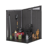Modernist 6x5-ft Peppercorn/Black Storage Shed P3G1 - product image 5