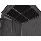 Modernist 6x5-ft Peppercorn/Black Storage Shed P3G1 - product image 8