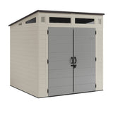 Modernist 7x7-ft Vanilla/Dove Grey Storage Shed U4N4 - product image 1