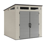 Modernist 7x7-ft Vanilla/Dove Grey Storage Shed U4N4 - product image 2